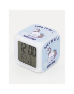 Часы будильник Единорог с подсветкой 29 Mihi mihi