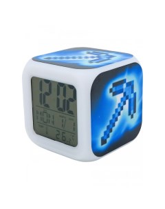 Часы будильник Кирка пиксельные с подсветкой Pixel crew