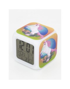 Часы будильник Единорог с подсветкой 25 Mihi mihi