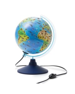 Интерактивный глобус зоогеографический детский с подсветкой 250 мм INT12500306 Globen