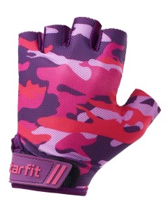 Перчатки для фитнеса WG 101 розовый камуфляж Starfit