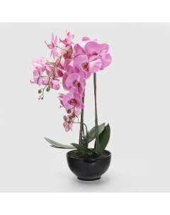 Цветок искусственный Орхидея в горшке 4 цвета 62 см Fuzhou light