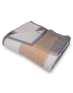 Плед 1 5 спальный Cotton Home Сheck natural Biederlack