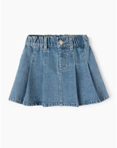 Джинсовая юбка со складками для девочки Gloria jeans