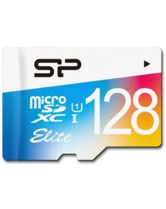 Флеш карта microSD 128GB Elite microSDHC Class 10 UHS I Colorful Silicon power