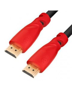 GCR Кабель 0 5m HDMI версия 1 4 черный красные коннекторы OD7 3mm 30 30 AWG позолоченные контакты Et Green connection