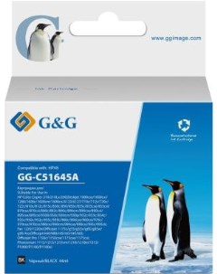 Картридж струйный GG C51645A черный 44мл для HP DJ 710c 720c 722c 815c 820cXi 850c 870cXi 880c G&g