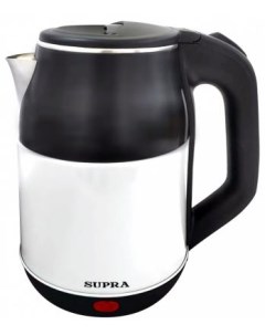 Чайник электрический KES 1843S 1 8л 1500Вт черный белый корпус нержавеющая сталь Supra