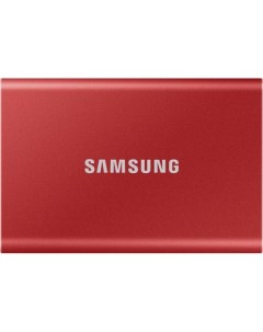 Внешний SSD диск 1 8 2 Tb USB Type C MU PC2T0R WW красный Samsung