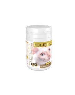 Витамины для кошек Мультивитум 80таб Polidex