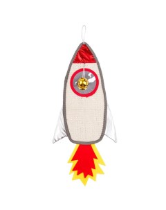 Когтеточка игрушка Ракета подвесная 22 5х50 см Space Travel Rurri