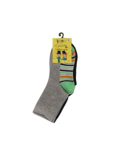 Детские носки Полоски на стопе р 18 20 3 пары Don calzino