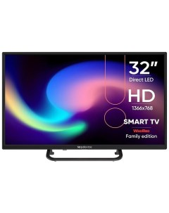 Телевизор 32 TDTV32BS02H_BK HD 1366х768 Smart TV черный Topdevice