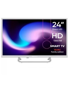 Телевизор 24 TDTV24BS02H_WE HD 1366x768 Smart TV белый Topdevice