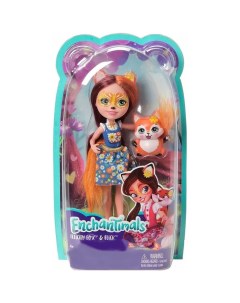 Кукла Enchantimals с любимой зверюшкой DVH87 FXM71 Фелисити Фокс Mattel