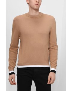 Пуловер с контрастными манжетами Boss