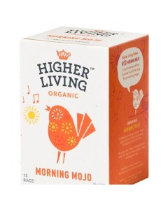 Чай зеленый Morning Mojo в пакетиках Higher living organic