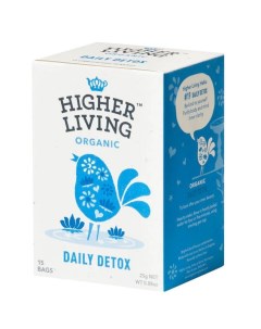 Чай дневной детокс в пакетиках Higher living organic