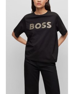 Хлопковая футболка Ekrisp с логотипом Boss