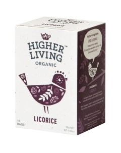 Чай травяной с солодкой в пакетиках Higher living organic