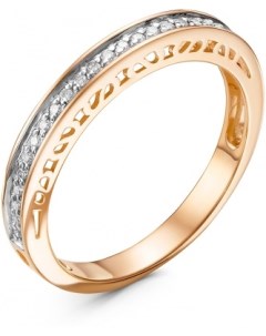 Кольцо с 25 бриллиантами из красного золота Klondike