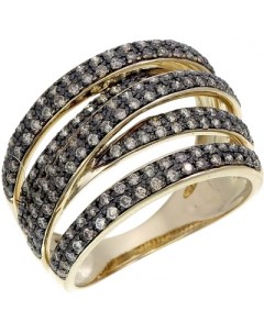 Кольцо с 168 бриллиантами из жёлтого золота Sargon jewelry