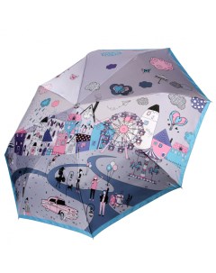 Зонт облегченный женский L 20268 3 серый Fabretti