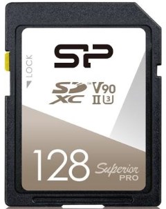 Флеш карта SD 128GB Superior Pro SDXC Class 10 UHS II U3 V90 290 160 Mb s Silicon power