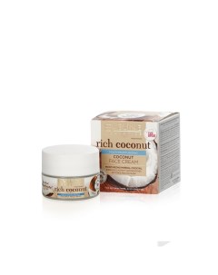 Интенсивно увлажняющий кокосовый крем для лица Rich Coconut 50мл Eveline