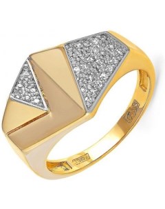 Кольцо с 32 бриллиантами из жёлтого золота Kabarovsky