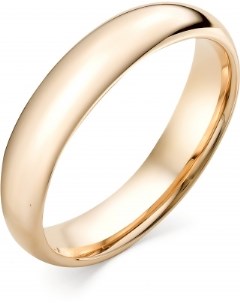 Обручальное кольцо из красного золота 585 пробы Костромская ювелирная фабрика "алькор"