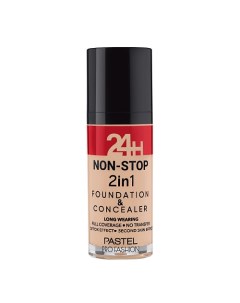 Тональный крем и консилер 2 в 1 PROFASHION 24H NON STOP 2IN1 FOUNDATION CONCEALER Pastel