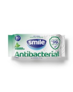 Влажные салфетки с подорожником Antibacterial 60 Smile wonderland