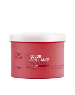 Маска уход для защиты цвета окрашенных жестких волос Brilliance 500 мл Wella professionals