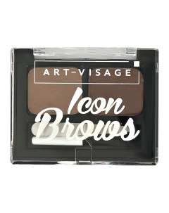 Тени для бровей ICON BROWS двойные монохромные тон 101 Art-visage