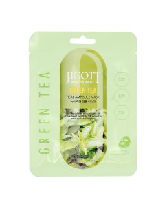 Маска для лица с экстрактом зеленого чая антиоксидантная 27 мл Jigott