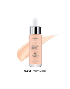 Крем тональный для лица ALLIANCE PERFECT NUDE с гиалуроновой кислотой тон 0 5 2 very light L'oreal