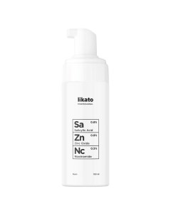Пенка для умывания PROFESSIONAL с ниацинамидом цинком и салициловой кислотой 150 мл Likato