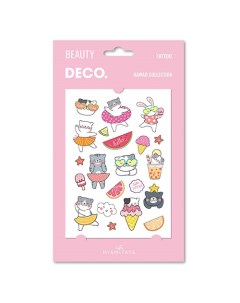 Татуировка для тела KAWAII COLLECTION by Miami tattoos переводная Hello Deco