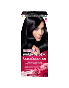 Краска для волос COLOR SENSATION тон 1 0 Драгоценный черный агат Garnier