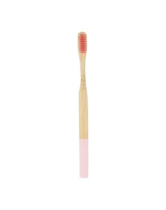 Щетка зубная бамбуковая светло розовая мягкая Aceco