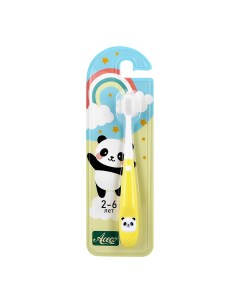 Щетка зубная для детей Panda Yellow Aceco