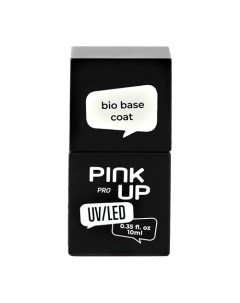 Эластичная база для ногтей UV LED PRO bio base coat с витаминами 10 мл Pink up