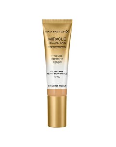 Основа тональная для лица MIRACLE TOUCH SECOND SKIN тон 06 golden medium Max factor