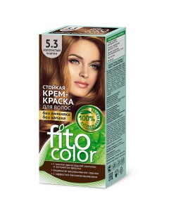 Крем краска для волос тон 5 3 золотистый каштан 50 мл Fitocolor