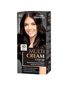 Краска для волос MULTI CREAM 3D Шоколадный тон 41 Joanna