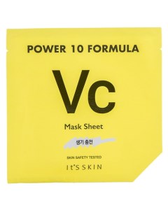 Маска для лица POWER 10 FORMULA VC с витамином С для сияния кожи 25 мл It's skin