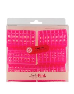 Бигуди с зажимом BASIC D 42 розовые 6 шт Lady pink