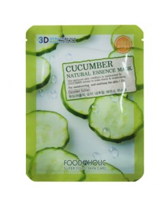 Маска для лица Cucumber Natural Essence Mask Foodaholic (корея)