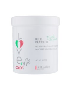 Обесцвечивающий порошок с синим пигментом для волос Blue Decolor Love Me Color Dott.solari (италия)
